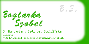 boglarka szobel business card